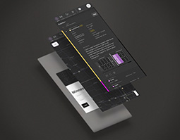 Various screens configured for phone devices